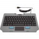 Gamber-Johnson Rugged Lite Keyboard - USB Type A Interface - English (US) - TouchPad - Windows, Android, Linux, iOS, Mac OS - Industrial Silicon Rubber Keyswitch 7160-1449-00