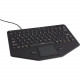 Gamber-Johnson iKey Compact Mobile Keyboard with Touchpad - Cable Connectivity - USB Interface - English (US) - TouchPad 7300-0332