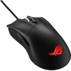 Asus ROG Gladius II Core Gaming Mouse - Pixart PAW3327 - Cable - Black - 1 Pack - USB - 6200 dpi - Scroll Wheel - Right-handed Only 90MP01D0-B0UA00