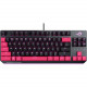 Asus ROG Strix Scope TKL Electro Punk Gaming Keyboard - Cable Connectivity - USB 2.0 Interface - 84 Key - Windows - Mechanical Keyswitch - Black, Pink 90MP01V0-BKUA00