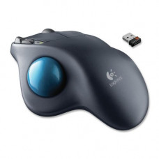 Logitech M570 Wireless Trackball Mouse - Laser - Wireless - Radio Frequency - Dark Gray - USB - Scroll Wheel - RoHS, TAA, WEEE Compliance 910-001799