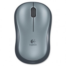 Logitech Plug-and-Play Wireless Mouse - Optical - Wireless - Radio Frequency - 2.40 GHz - Silver - 1 Pack - USB - 1000 dpi - Scroll Wheel - 3 Button(s) - Symmetrical - RoHS, TAA, WEEE Compliance 910-002225