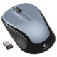 Logitech M325 Laser Wireless Mouse - Optical - Wireless - Radio Frequency - Silver - USB - 1000 dpi - Scroll Wheel - 2 Button(s) - Symmetrical - RoHS, TAA, WEEE Compliance 910-002332