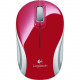 Logitech Wireless Mini Mouse M187 - Optical - Wireless - Radio Frequency - 2.40 GHz - Red - USB - 1000 dpi - Scroll Wheel - 3 Button(s) - Symmetrical - RoHS, TAA, WEEE Compliance 910-002727