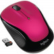 Logitech Wireless Mouse M325 - Optical - Wireless - Radio Frequency - Brilliant Rose - USB - Tilt Wheel - RoHS, TAA, WEEE Compliance 910-003121