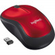 Logitech Wireless Mouse M185 - Optical - Wireless - Red - USB - 1000 dpi - Computer, Notebook, Netbook - Scroll Wheel - 3 Button(s) - Symmetrical - TAA Compliance 910-003635