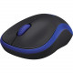 Logitech Wireless Mouse M185 - Optical - Wireless - Radio Frequency - Blue, Black - USB - 1000 dpi - Scroll Wheel - 3 Button(s) - Symmetrical - RoHS, TAA, WEEE Compliance 910-003636