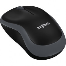 Logitech M185 Wireless Mouse - Optical - Wireless - Radio Frequency - 2.40 GHz - Gray - 1 Pack - USB - 1000 dpi - Scroll Wheel - 3 Button(s) - Symmetrical - TAA Compliance 910-003888