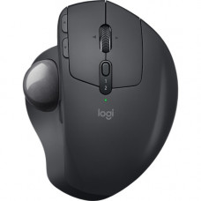 Logitech MX ERGO Wireless Trackball - Optical - Wireless - Bluetooth/Radio Frequency - Graphite - USB - Trackball, Scroll Wheel - 8 Button(s) - Right-handed Only - TAA Compliance 910-005178