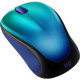 Logitech Design Collection Mouse - Optical - Wireless - Radio Frequency - 2.40 GHz - Blue Aurora - USB - 1000 dpi - 3 Button(s) - Small Hand/Palm Size 910-006118