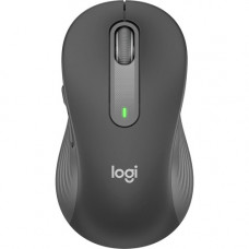 Logitech Signature M650 L Mouse - Optical - Wireless - Bluetooth/Radio Frequency - Graphite - USB - 2000 dpi - Scroll Wheel - 5 Button(s) - 5 Programmable Button(s) - Large Hand/Palm Size 910-006231