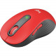 Logitech Signature M650 L Mouse - Optical - Wireless - Bluetooth/Radio Frequency - Red - USB - 2000 dpi - Scroll Wheel - 5 Button(s) - 5 Programmable Button(s) - Large Hand/Palm Size 910-006358