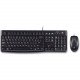 Logitech MK120 Desktop Corded Combo Set - USB Cable Keyboard - 104 Key - USB Cable Mouse - Optical - 1000 dpi - 3 Button - Scroll Wheel (PC) - RoHS, TAA, WEEE Compliance 920-002565