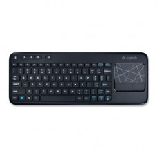 Logitech K400 Keyboard - Wireless Connectivity - RF - 32.81 ft - 2.40 GHz - USB InterfaceTouchPad - PC - AA Battery Size Supported - RoHS, TAA, WEEE Compliance 920-003070