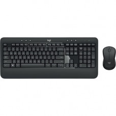 Logitech MK540 Wireless Keyboard Mouse Combo - USB Wireless RF Keyboard - Black - USB Wireless RF Mouse - Optical - 1000 dpi - 3 Button - Scroll Wheel - QWERTY - Black - Media Player, Calculator, On/Off Switch, Battery Hot Key(s) - Symmetrical - AA - Comp