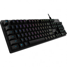 Logitech G512 LIGHTSYNC RGB Mechanical Gaming Keyboard - Cable Connectivity - USB 2.0 Interface - English - Windows - Mechanical Keyswitch - Carbon 920-008936