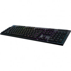 Logitech G915 Lightspeed Wireless RGB Mechanical Gaming Keyboard - Wireless Connectivity - Bluetooth/Wi-Fi - USB Interface - English - PC, Windows, Mac OS, Chrome OS, Android, iOS - Mechanical Keyswitch - Black - TAA Compliance 920-008954