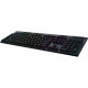 Logitech G915 Lightspeed Wireless RGB Mechanical Gaming Keyboard - Wireless Connectivity - Bluetooth/Wi-Fi - USB Interface - English - PC, Windows, Mac OS, Chrome OS, Android, iOS - Mechanical Keyswitch - Black - TAA Compliance 920-009103