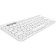 Logitech K380 Multi-device Bluetooth Keyboard - Wireless Connectivity - Bluetooth - 32.81 ft - Windows, Android, Chrome OS, iOS, Mac OS - Scissors Keyswitch - AAA Battery Size Supported - Off White 920-009600