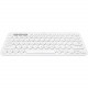 Logitech K380 Keyboard - Wireless Connectivity - Bluetooth - 32.81 ft - MacBook, iPhone, iPad, iPad Air, iPhone 11, iPhone 12, iPhone SE, iPhone 13 - Windows, Mac, Mac OS, iOS, iPadOS, Linux - Scissors Keyswitch - AAA Battery Size Supported - Off White - 