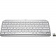 Logitech MX Keys Mini for Business Keyboard - Wireless Connectivity - Bluetooth - 32.81 ft - 2.40 GHz Easy-Switch Hot Key(s) - Computer, Smartphone, Notebook, Tablet, iPad - PC, Mac - Pale Gray 920-010595