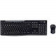 Logitech Wireless Combo MK270 - USB Wireless RF 2.40 GHz Keyboard - Black - USB Wireless RF Mouse - Optical - 3 Button - Scroll Wheel - Black (PC) Pack 920004432