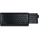 Posturite Number Slide Compact Keyboard - Wireless Connectivity - Compatible with Workstation (Android, Mac, PC, iOS) - Black 9820013