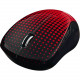 Verbatim Wireless Notebook Multi-Trac Blue LED Mouse - Dot Pattern Red - Blue LED - Wireless - USB Type A - Scroll Wheel 99748