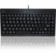 Adesso SlimTouch 110 - 3-Color Illuminated Mini Keyboard - Cable Connectivity - USB Interface - 87 Key - English (US) - Membrane Keyswitch - Black, Black AKB-110EB