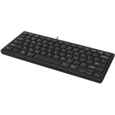 Adesso AKB-111UB SlimTouch Mini Keyboard - Cable Connectivity - USB Interface - 78 Key - English (US) - Windows - Membrane Keyswitch - Black AKB-111UB