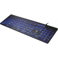 Adesso Large Print Illuminated Desktop Keyboard - Cable Connectivity - USB Interface - 104 Key - English (US) - Windows AKB-139EB