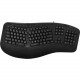 Adesso Tru-Form 150 - 3-Color Illuminated Ergonomic Keyboard - Cable Connectivity - USB Interface - 105 Key - English (US) - Membrane Keyswitch - Black AKB-150EB