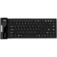 Adesso AKB-212UB - Antimicrobial Waterproof Flex Keyboard (Mini Size) - Cable Connectivity - USB Interface - 87 Key - English (US) - PC - Industrial Silicon Rubber Keyswitch - Black AKB-212UB
