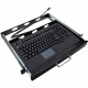 Adesso EasyTouch 425UB-MRP - Touchpad Keyboard w/ Rackmount - Cable Connectivity - USB Interface - 104 Key - English (US) - TouchPad - Windows - Membrane Keyswitch - Black AKB-425UB-MRP