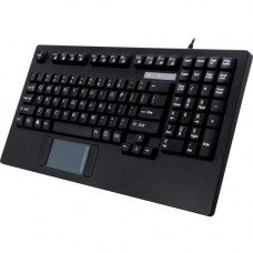 Adesso EasyTouch 425 - Rackmount Touchpad Keyboard - Cable Connectivity - USB Interface - 104 Key - English (US) - TouchPad - Windows - Membrane Keyswitch - Black AKB-425UB