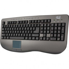 Adesso AKB-430UG Win-Touch Pro Desktop Keyboard with Glidepoint Touchpad - USB - 107 Keys - Graphite AKB-430UG