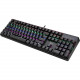 Adesso Multi-color Illuminated Mechanical Gaming Keyboard - Cable Connectivity - USB Interface - 104 Key - English (US) - Mechanical Keyswitch AKB-640EB