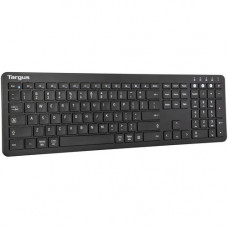 Targus Full-Size Multi-Device Bluetooth Antimicrobial Keyboard - Wireless Connectivity - Bluetooth - 104 Key - PC, Mac - AAA Battery Size Supported - Black AKB864US