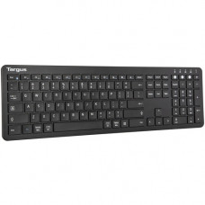 Targus Full-Size Multi-Device Bluetooth Antimicrobial Keyboard - Wireless Connectivity - Bluetooth - 104 Key - PC, Mac - AAA Battery Size Supported - Black AKB864US