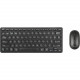 Targus Keyboard & Mouse - Wireless Bluetooth 5.1 Keyboard - Black - Wireless Bluetooth Mouse - Optical - 2400 dpi - 2 Button - Scroll Wheel - Black - Symmetrical - AAA - Compatible with PC, Mac AKM620AMUS