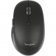 Targus Midsize Comfort Multi-Device Antimicrobial Wireless Mouse - Mid Size Mouse - Optical - Wireless - Bluetooth/Radio Frequency - 2.40 GHz - Black - 1 Pack - 2400 dpi - Scroll Wheel - Right-handed Only AMB582GL