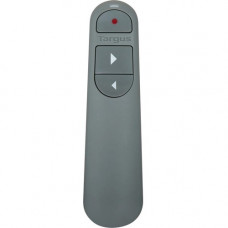 Targus Control Plus Dual Mode Antimicrobial Presenter with Laser - Laser - Wireless - Bluetooth - 2.40 GHz - Gray - USB AMP06704AMGL