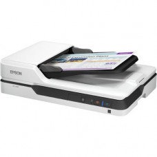 Epson WorkForce DS-1630 Flatbed Scanner - 1200 dpi Optical - 30-bit Color - 8-bit Grayscale - 25 ppm (Mono) - 25 ppm (Color) - Duplex Scanning - USB-ENERGY STAR; RoHS Compliance B11B239201