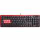 Ergoguys BLOODY GAMING 8 KEY MECHANICAL BACKLIT ZERO LAG GAMING KEYBOARD - Cable Connectivity - USB Interface Multimedia, Macro Hot Key(s) - QWERTY Layout - Windows - Mechanical Keyswitch - Black B2278