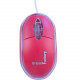 Urban Factory Krystal Mouse - Optical - Cable - Red - USB 2.0 - 800 dpi - Scroll Wheel - 3 Button(s) BDM05UF