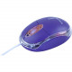 Urban Factory Krystal Mouse - Optical - Cable - Purple - USB 2.0 - 800 dpi - Scroll Wheel - 3 Button(s) BDM07UF