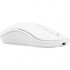 Mace Group Macally Rechargeable Bluetooth Optical Mouse for Mac, PC, iOS and Android - Optical - Wireless - Bluetooth - Yes - White - 1600 dpi - Symmetrical BTVVMOUSEBAT