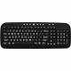Ergoguys DataCal Ezsee Low Vision Keyboard Large White Print Black Keys - Cable Connectivity - USB Interface - English - Multimedia Hot Key(s) - RoHS Compliance CD-1039
