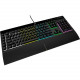 Corsair K55 RGB PRO Gaming Keyboard - Cable Connectivity - USB 2.0 Type A Interface - RGB LED - 110 Key Multimedia, Macro, Windows Lock Key Hot Key(s) - English (US) - QWERTY Layout - Rubber Dome Keyswitch CH-9226765-NA