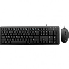 V7 Wired Keyboard and Mouse Combo - MX - USB Cable Spanish - Black - USB Cable Mouse - Optical - 1600 dpi - 3 Button - Black - Email, Internet Key, Play/Pause, Volume Control Hot Key(s) - Symmetrical - Compatible with Desktop Computer CKU200MX